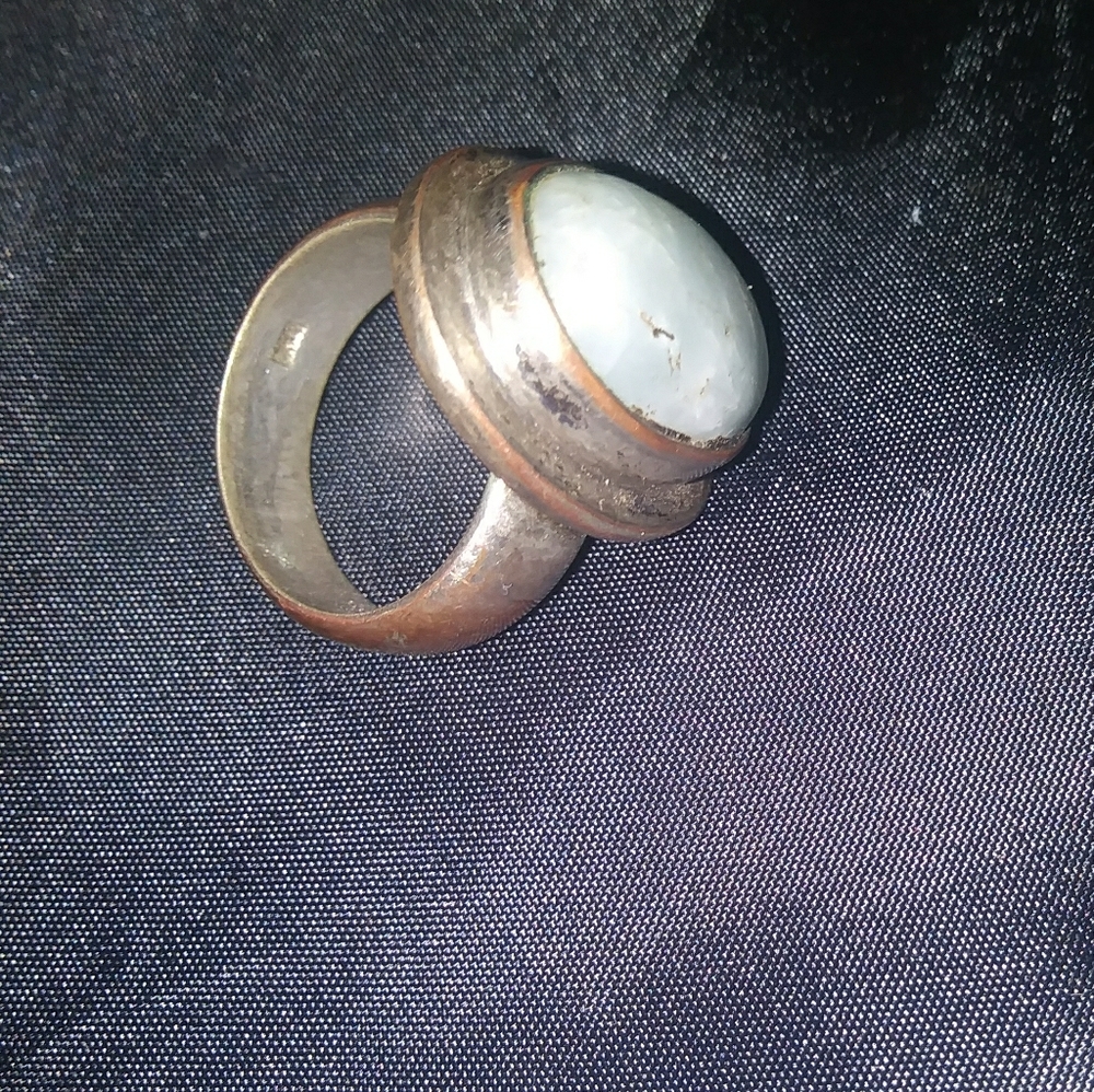 Very old sterling silver and stone ring